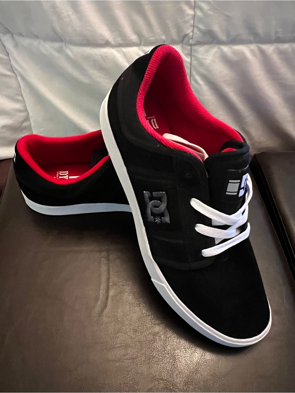 2014 DC Men’s Red Grand Rob Dyrdek Black & Red Skate Sneakers skateboard